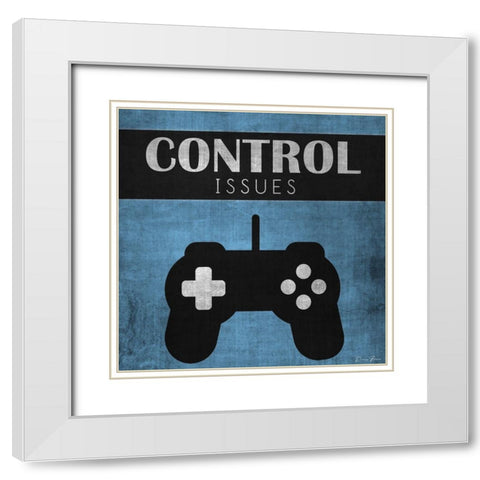 Control Issues 2 White Modern Wood Framed Art Print with Double Matting by Brown, Denise