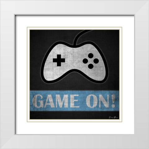 Game On 3 White Modern Wood Framed Art Print with Double Matting by Brown, Denise