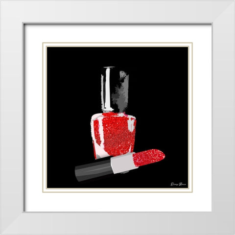 Lady Boss 3 White Modern Wood Framed Art Print with Double Matting by Brown, Denise