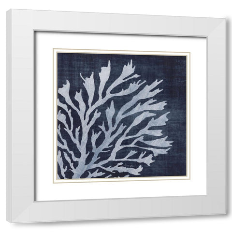 Seaweed 2 White Modern Wood Framed Art Print with Double Matting by Brown, Denise