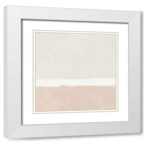 Slate 1 White Modern Wood Framed Art Print with Double Matting by Brown, Denise