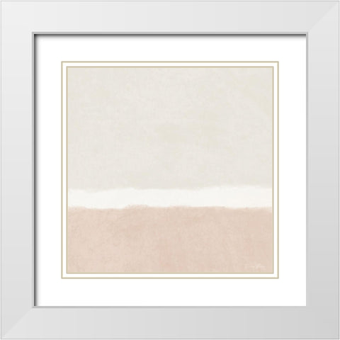 Slate 1 White Modern Wood Framed Art Print with Double Matting by Brown, Denise