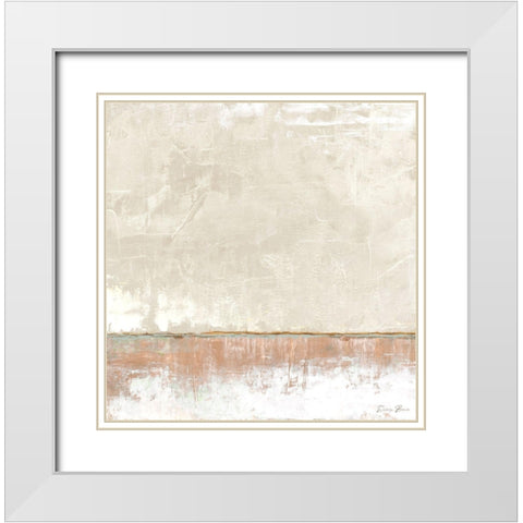 Better Days 2.0 Flat White Modern Wood Framed Art Print with Double Matting by Brown, Denise