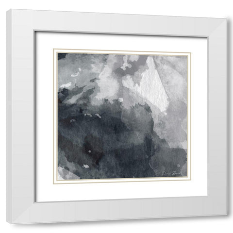 Blade 2 White Modern Wood Framed Art Print with Double Matting by Brown, Denise