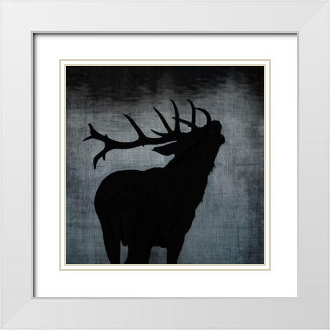 The Call White Modern Wood Framed Art Print with Double Matting by Brown, Denise