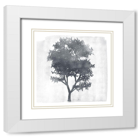 Tree 2 White Modern Wood Framed Art Print with Double Matting by Brown, Denise