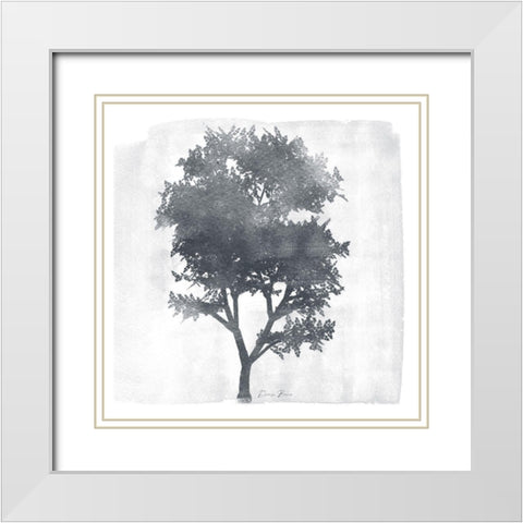 Tree 2 White Modern Wood Framed Art Print with Double Matting by Brown, Denise