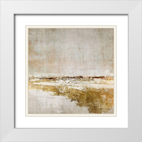 Fuliflled White Modern Wood Framed Art Print with Double Matting by Brown, Denise