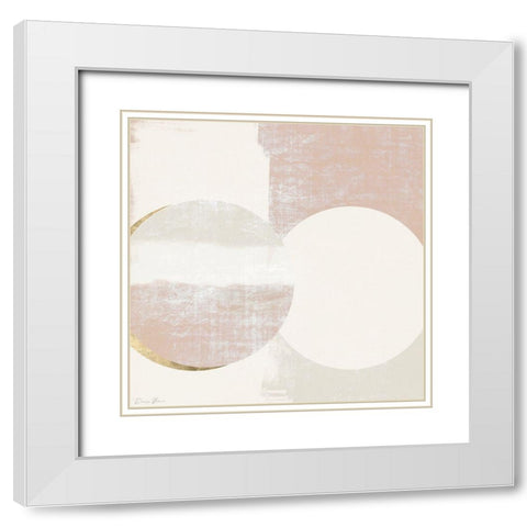Eclipse 2 White Modern Wood Framed Art Print with Double Matting by Brown, Denise