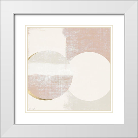 Eclipse 2 White Modern Wood Framed Art Print with Double Matting by Brown, Denise