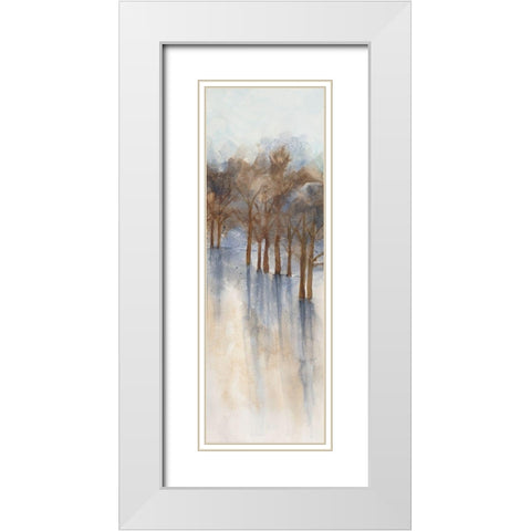 Misty Forest 2 White Modern Wood Framed Art Print with Double Matting by Charest, Doris