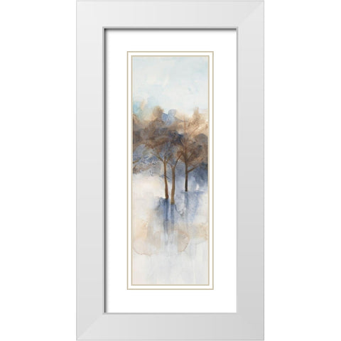 Misty Forest 3 White Modern Wood Framed Art Print with Double Matting by Charest, Doris
