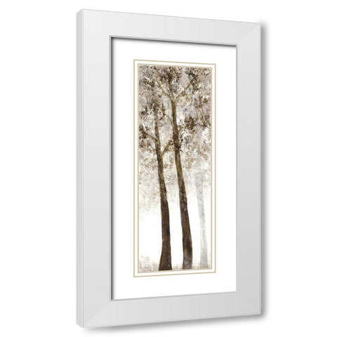 Wooded Grove 2 White Modern Wood Framed Art Print with Double Matting by Charest, Doris