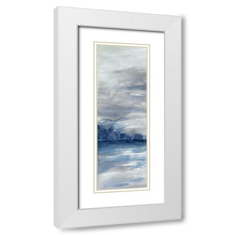 Stormy Shores 3 White Modern Wood Framed Art Print with Double Matting by Charest, Doris
