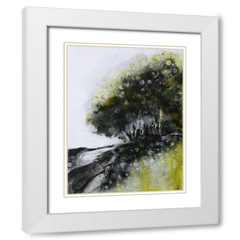 Dense Forest Edge 1620 White Modern Wood Framed Art Print with Double Matting by Charest, Doris