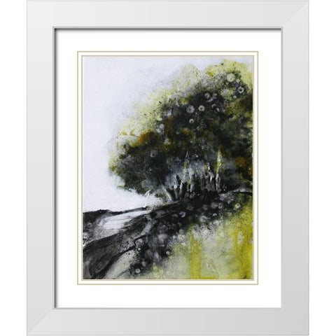 Dense Forest Edge 1620 White Modern Wood Framed Art Print with Double Matting by Charest, Doris