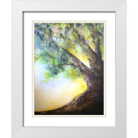 Perfect Quiet Spot  2030 White Modern Wood Framed Art Print with Double Matting by Charest, Doris