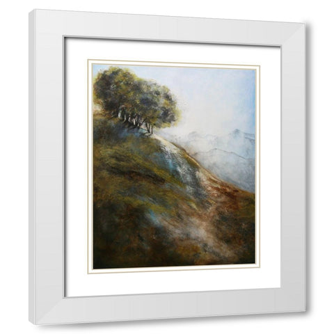 Steep Hill 1620 White Modern Wood Framed Art Print with Double Matting by Charest, Doris