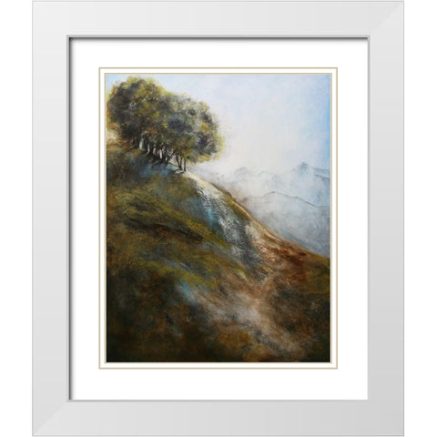 Steep Hill 1620 White Modern Wood Framed Art Print with Double Matting by Charest, Doris