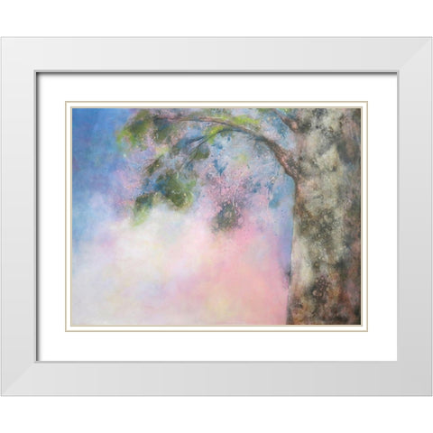 Une Petite Brise Dans Les Branches 1824 White Modern Wood Framed Art Print with Double Matting by Charest, Doris