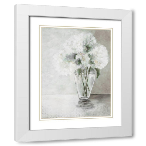 Austere Arrangement 2 White Modern Wood Framed Art Print with Double Matting by Charest, Doris