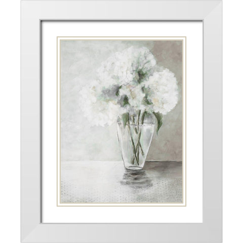 Austere Arrangement 2 White Modern Wood Framed Art Print with Double Matting by Charest, Doris