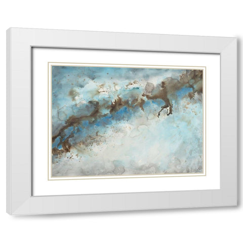 Ice Flow 1 White Modern Wood Framed Art Print with Double Matting by Charest, Doris