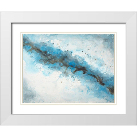Ice Flow 2 White Modern Wood Framed Art Print with Double Matting by Charest, Doris