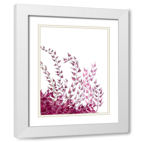 Windswept White Modern Wood Framed Art Print with Double Matting by Charest, Doris