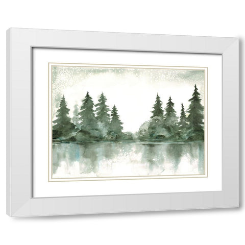 Forest Enchantment White Modern Wood Framed Art Print with Double Matting by Charest, Doris