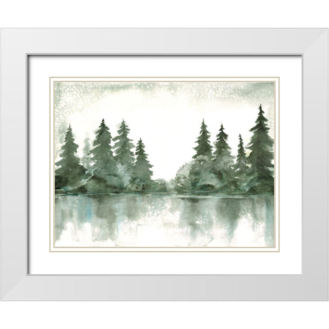 Forest Enchantment White Modern Wood Framed Art Print with Double Matting by Charest, Doris