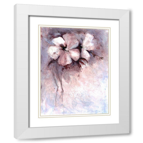 Maroon Calm White Modern Wood Framed Art Print with Double Matting by Charest, Doris