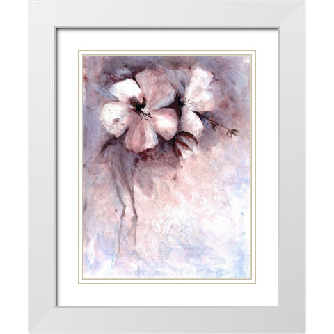 Maroon Calm White Modern Wood Framed Art Print with Double Matting by Charest, Doris