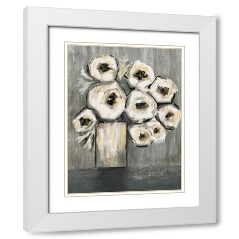 Still Life White Modern Wood Framed Art Print with Double Matting by Charest, Doris