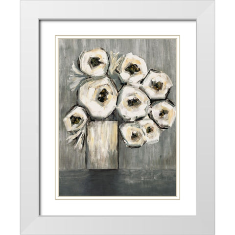 Still Life White Modern Wood Framed Art Print with Double Matting by Charest, Doris