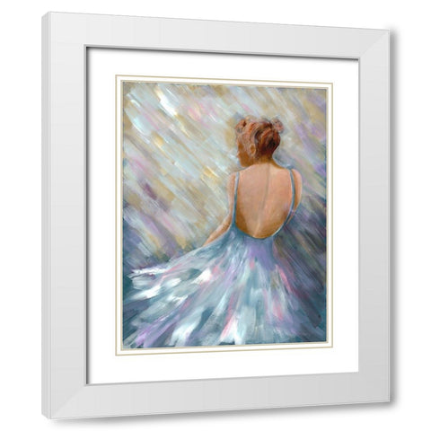Dancing Queen 1 White Modern Wood Framed Art Print with Double Matting by Charest, Doris