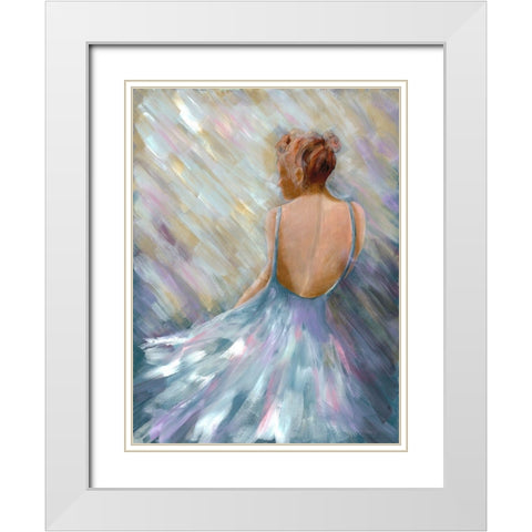 Dancing Queen 1 White Modern Wood Framed Art Print with Double Matting by Charest, Doris