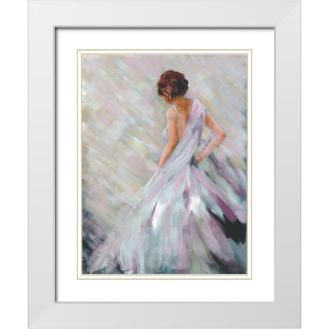 Dancing Queen 2 White Modern Wood Framed Art Print with Double Matting by Charest, Doris