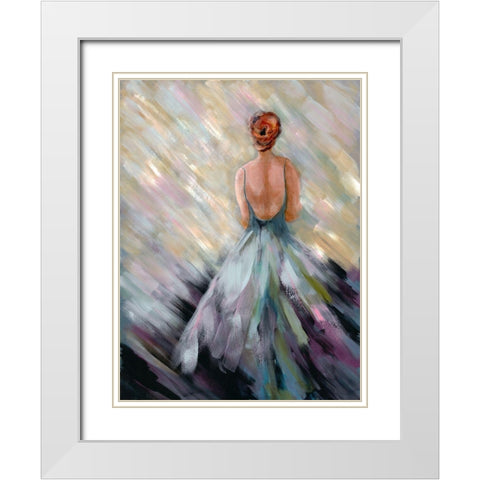 Dancing Queen 3 White Modern Wood Framed Art Print with Double Matting by Charest, Doris
