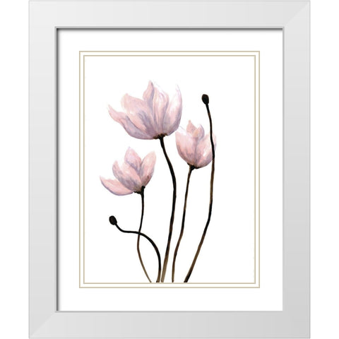Fresh Growth 1 White Modern Wood Framed Art Print with Double Matting by Charest, Doris