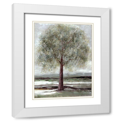 Twilight Of Spring 1 White Modern Wood Framed Art Print with Double Matting by Charest, Doris