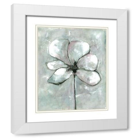 Vapor Bloom 1 White Modern Wood Framed Art Print with Double Matting by Charest, Doris