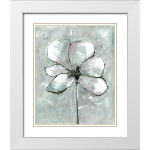 Vapor Bloom 1 White Modern Wood Framed Art Print with Double Matting by Charest, Doris