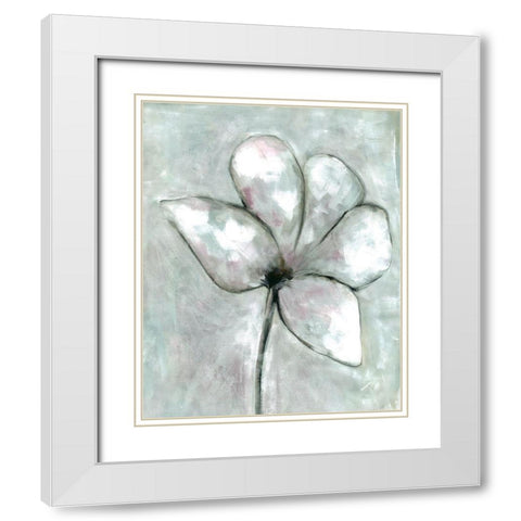 Vapor Bloom 2 White Modern Wood Framed Art Print with Double Matting by Charest, Doris