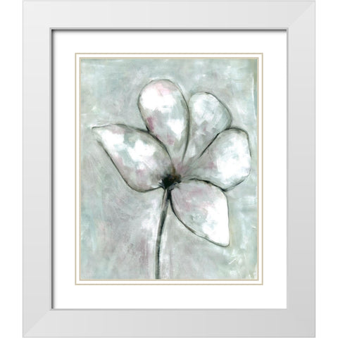 Vapor Bloom 2 White Modern Wood Framed Art Print with Double Matting by Charest, Doris