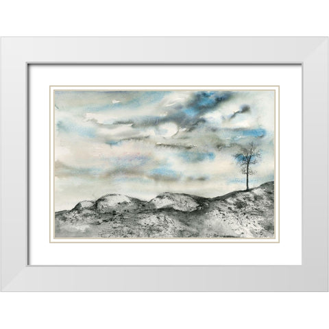 Fading Mirage 2 White Modern Wood Framed Art Print with Double Matting by Charest, Doris