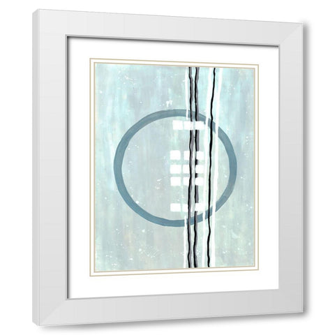 Threaded Loop White Modern Wood Framed Art Print with Double Matting by Charest, Doris