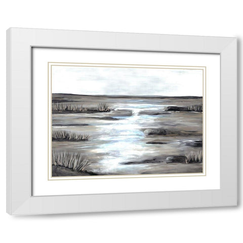 Marsh Scene 2 White Modern Wood Framed Art Print with Double Matting by Charest, Doris