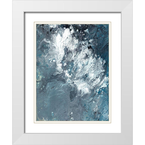 Restless Waves White Modern Wood Framed Art Print with Double Matting by Charest, Doris