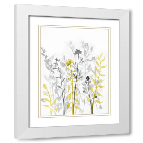 Illuminating Growth 2 White Modern Wood Framed Art Print with Double Matting by Charest, Doris